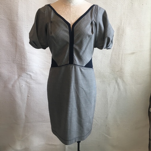 Zac Posen M Pinup Houndstooth Checked Midi Dress - Picture 8 of 8